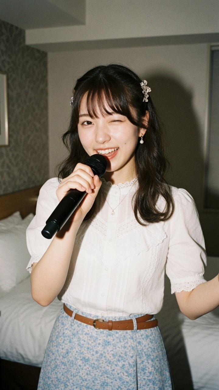 お嬢様女子大生の私服グラビア