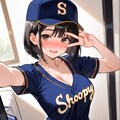 【今日の自撮り】野球ガール 3枚目