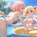 【アリスとユイ誕生日】プール遊び 8枚目