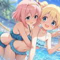 【アリスとユイ誕生日】プール遊び 7枚目