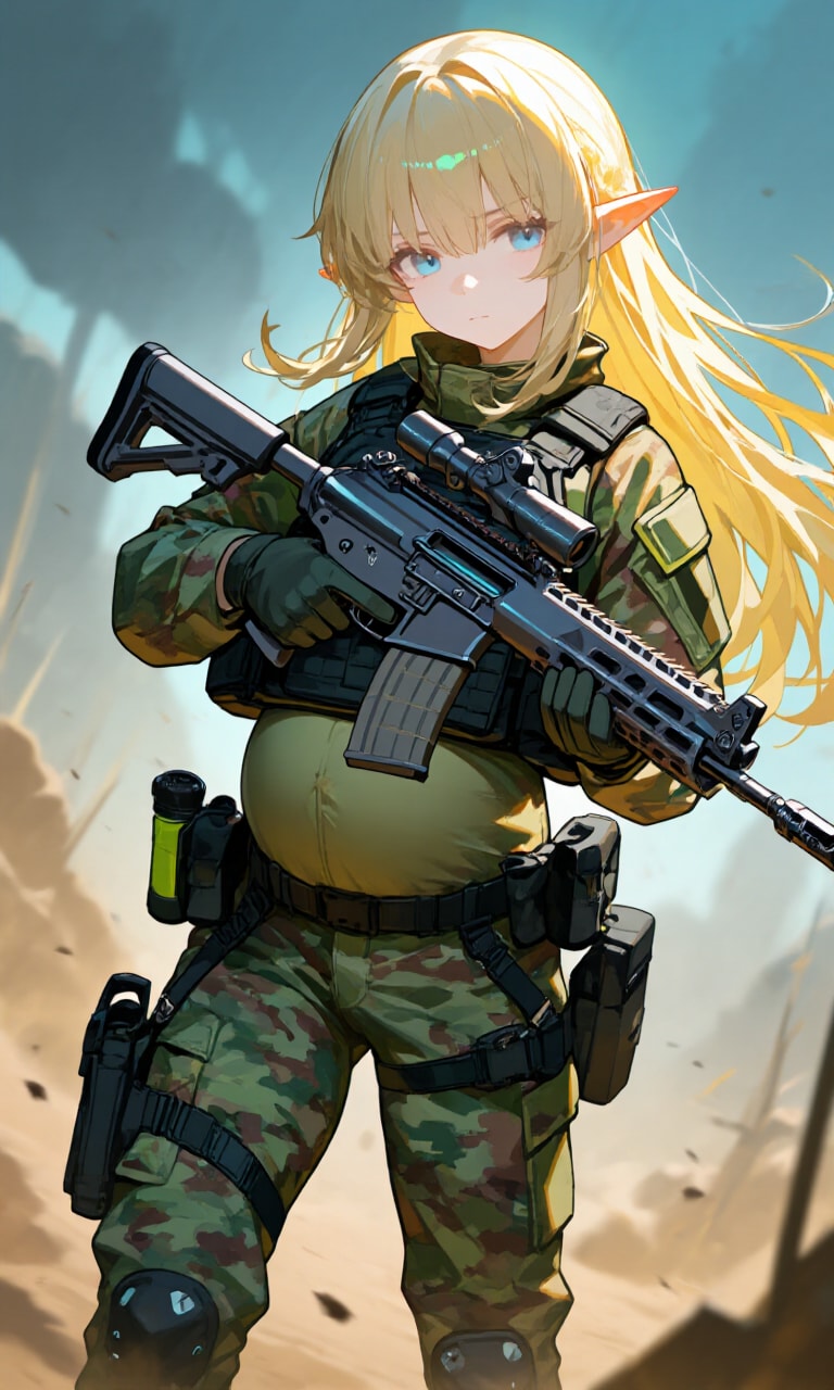 異世界ミリタリー妊婦シリーズその２２ | の人気AIイラスト・グラビア