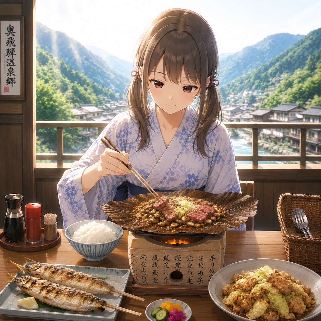 梢とランチ（７９）温泉ってお肌にいいよね：岐阜
