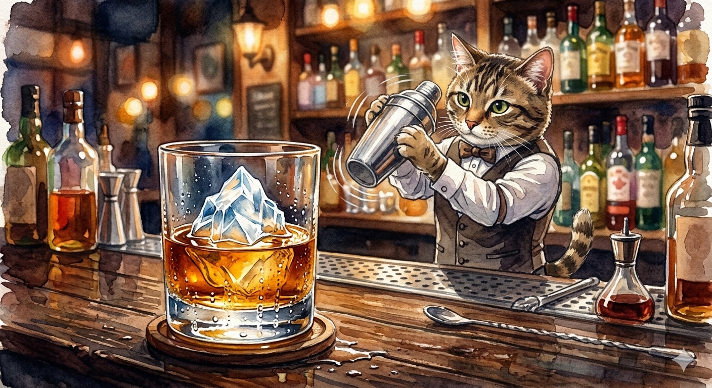 夜はバーテンダーさん