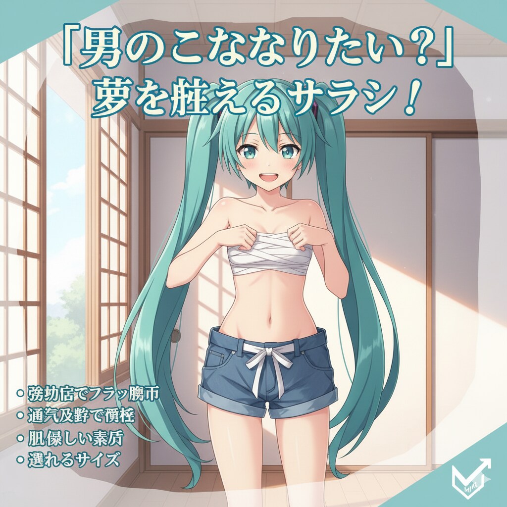 さあ あなたもこの変身サラシでバレずに男の子