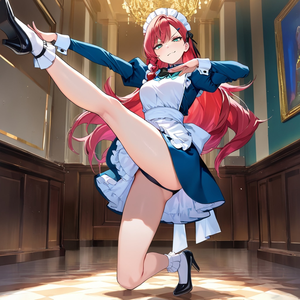 パンチラメイド