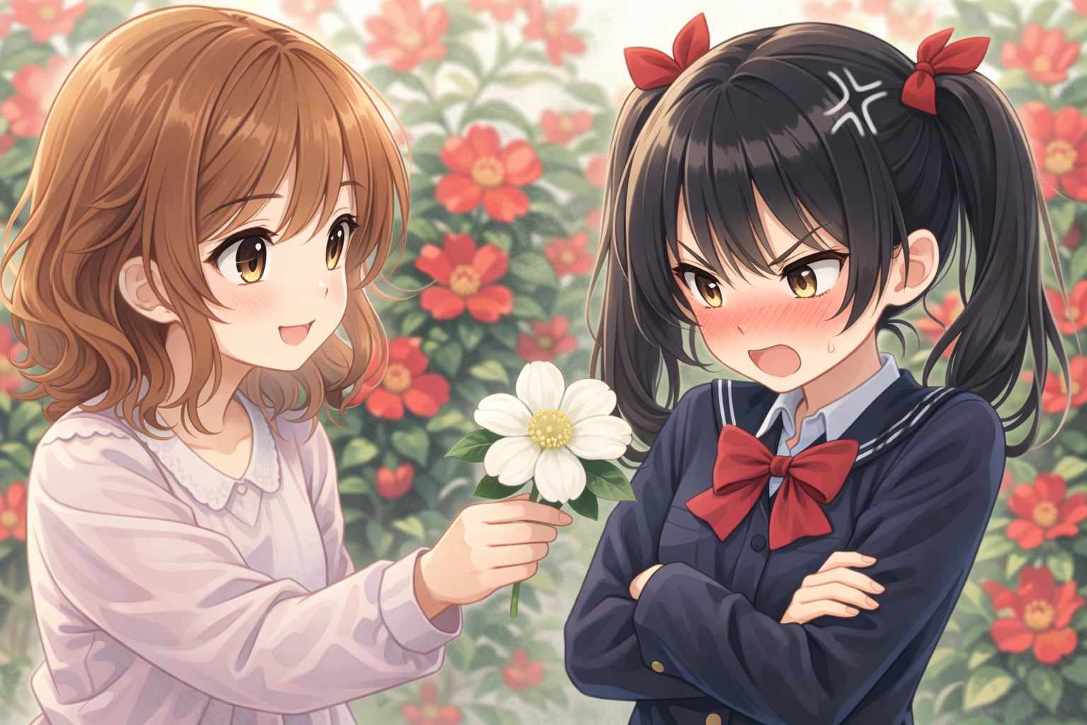 貴女は私の愛を退ける。（白い山茶花）