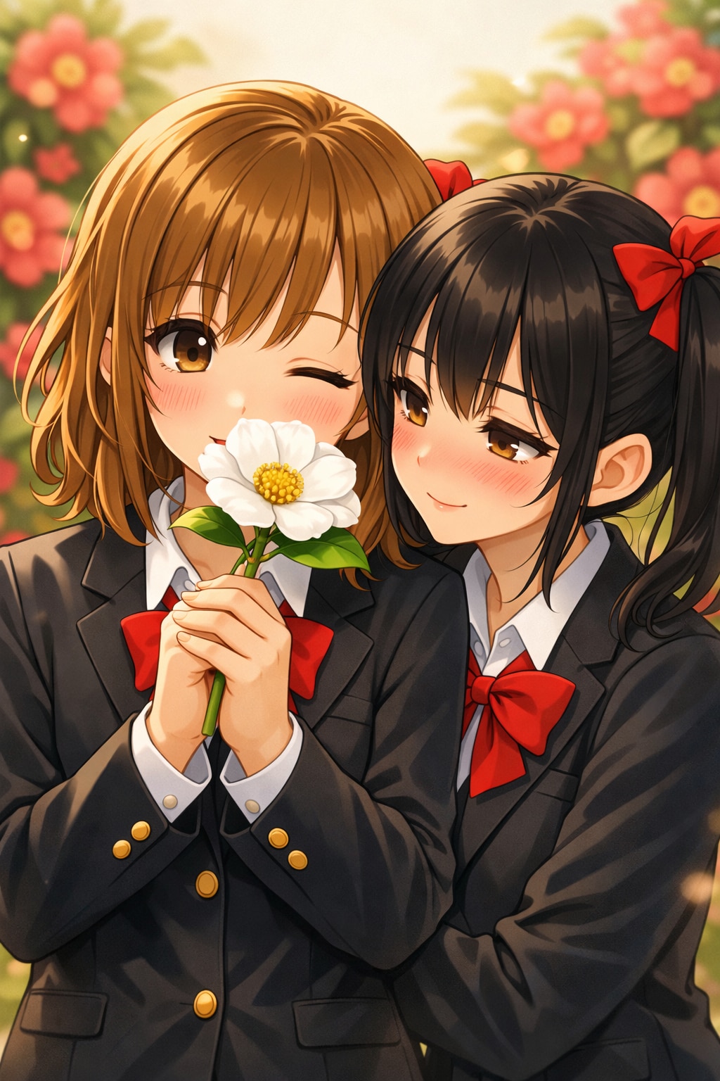 貴女は私の愛を退ける。（白い山茶花）