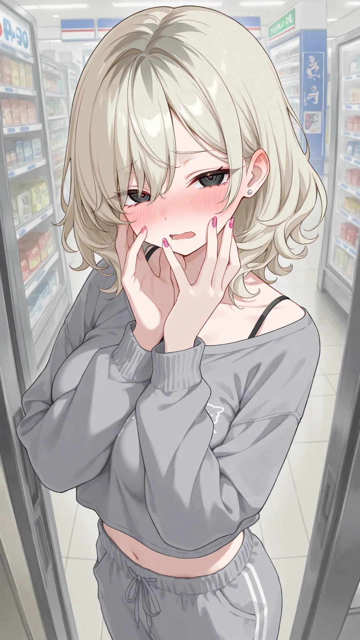 ▼すっぴんの　ギャルに　そうぐう　した！