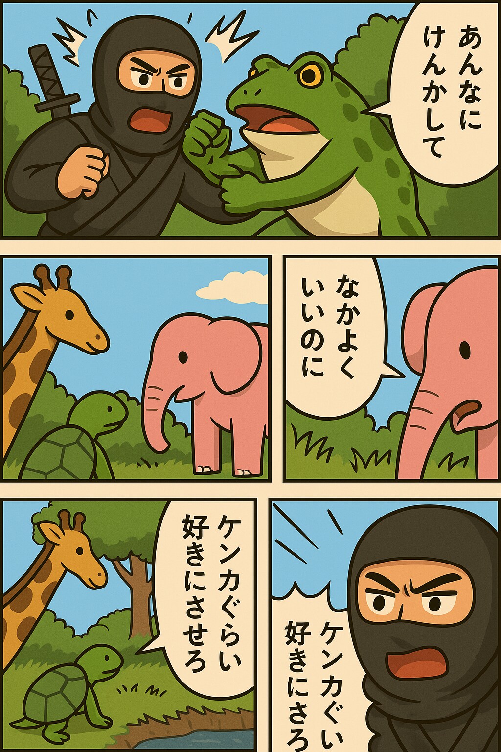 抜け忍をくにへかえす