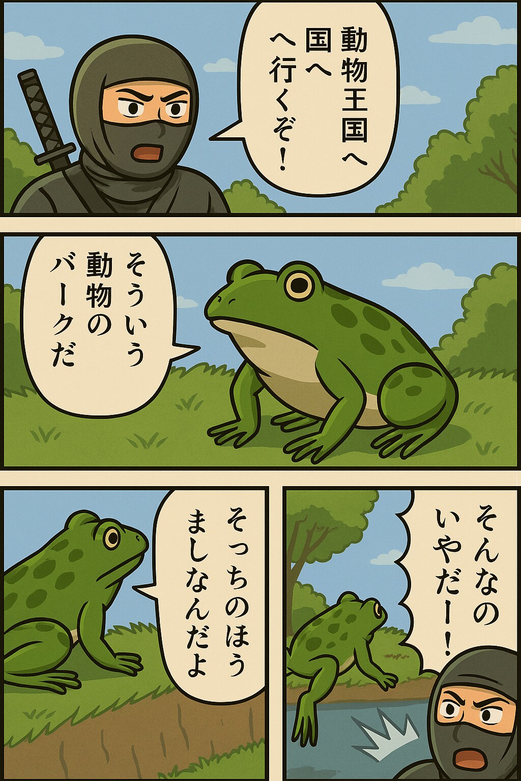 抜け忍をくにへかえす