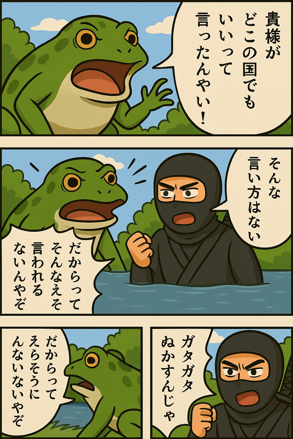 抜け忍をくにへかえす