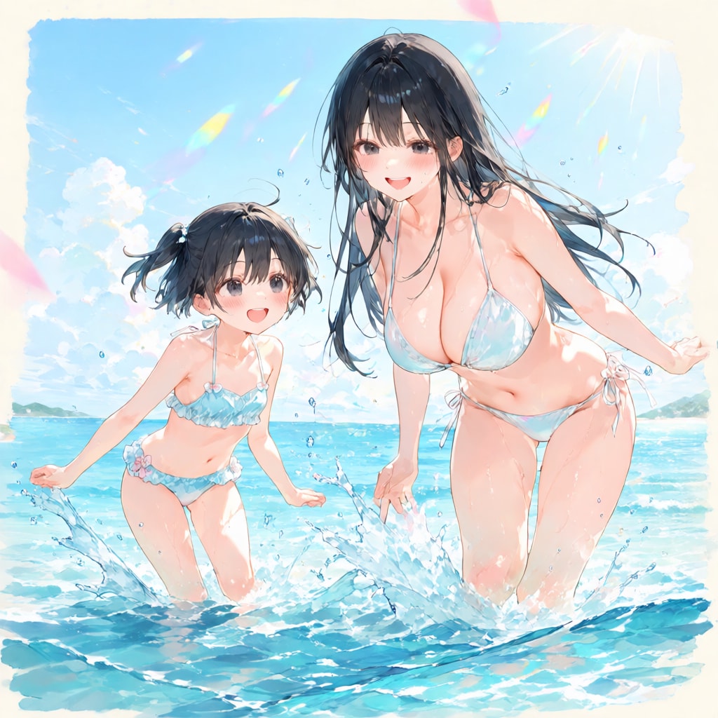 Sisters in summer