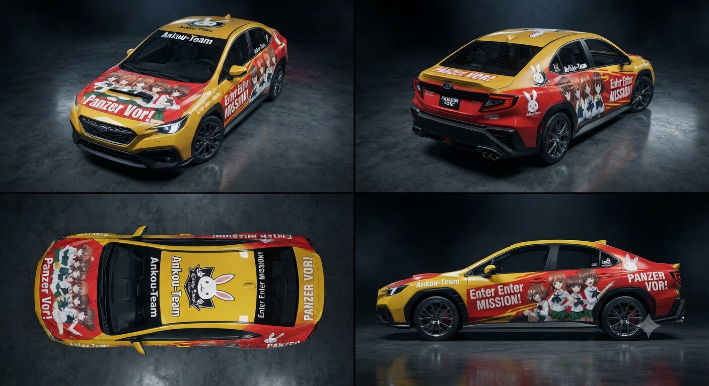 ガルパン痛車WRX | の人気AIイラスト・グラビア