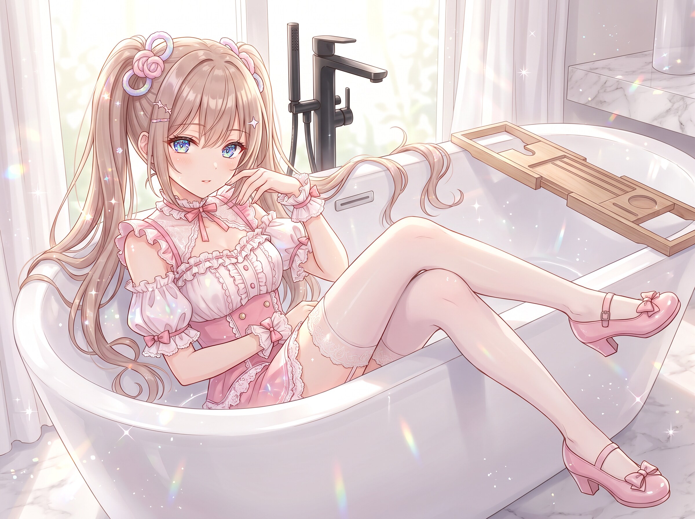 桜霞浴影双環 | の人気AIイラスト・グラビア