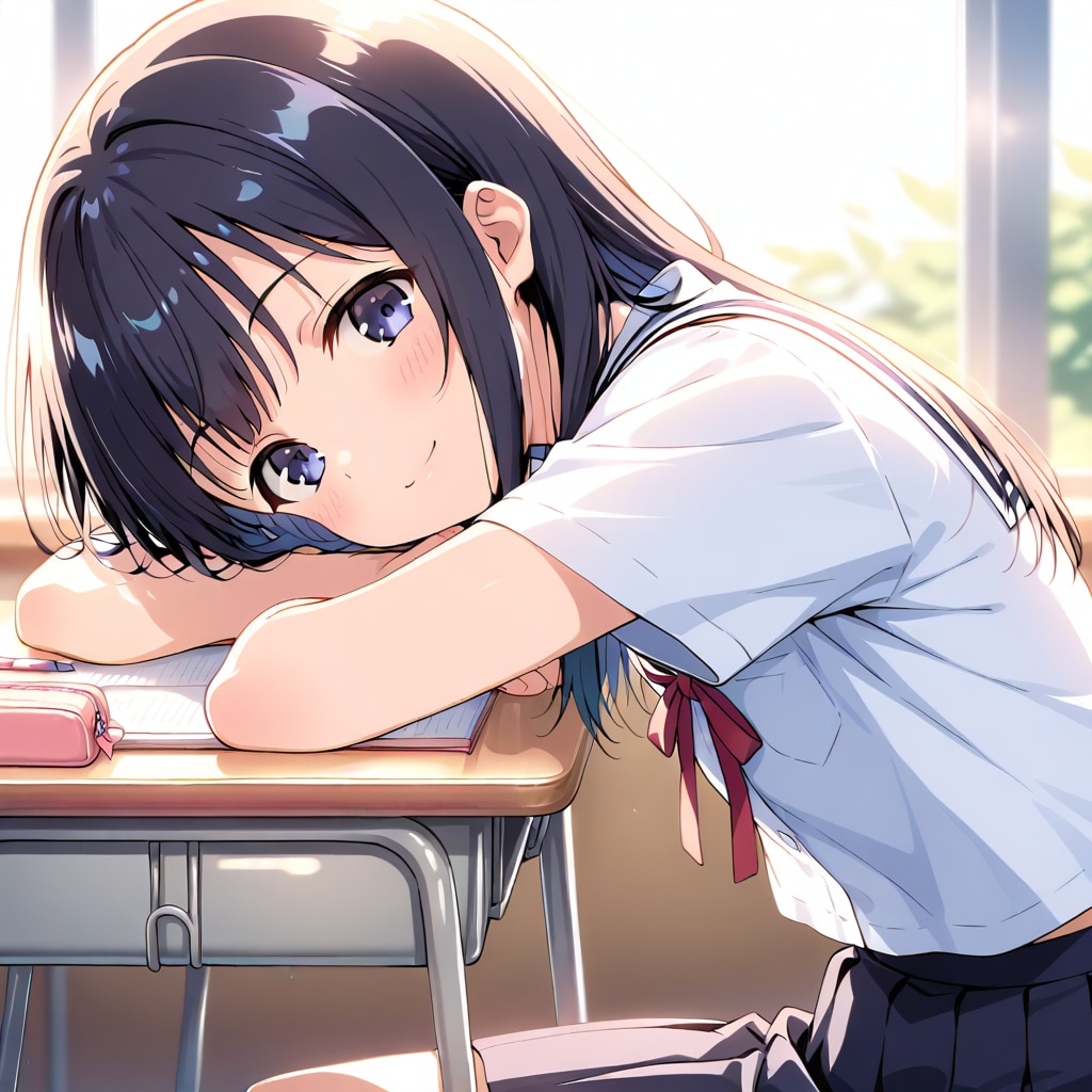 隣の席の娘 | の人気AIイラスト・グラビア