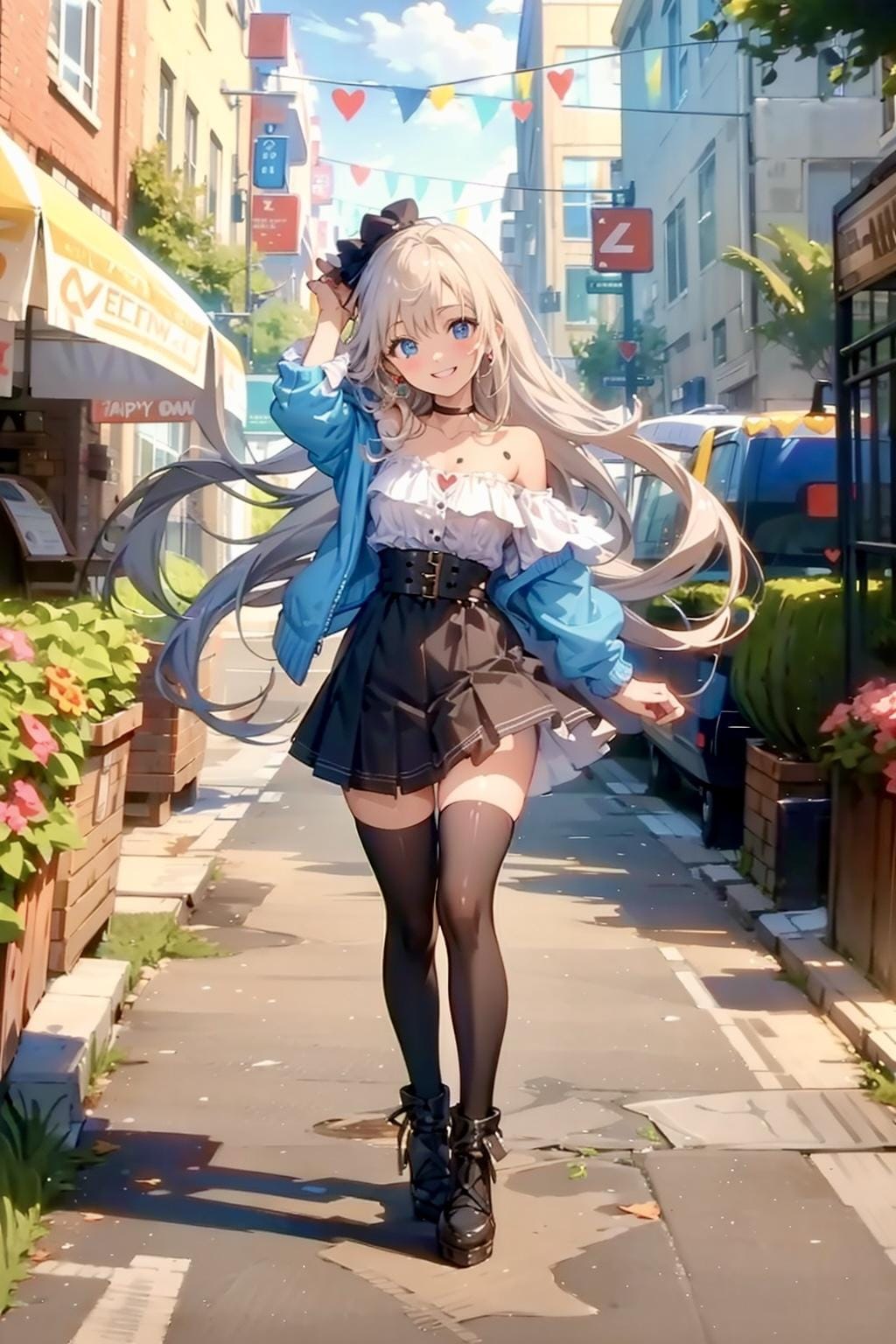 街中美少女