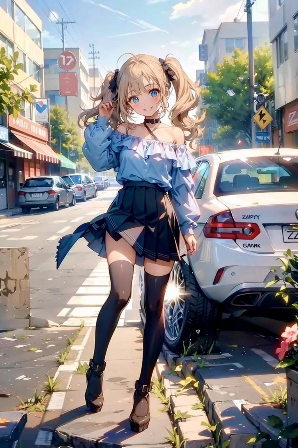 街中美少女