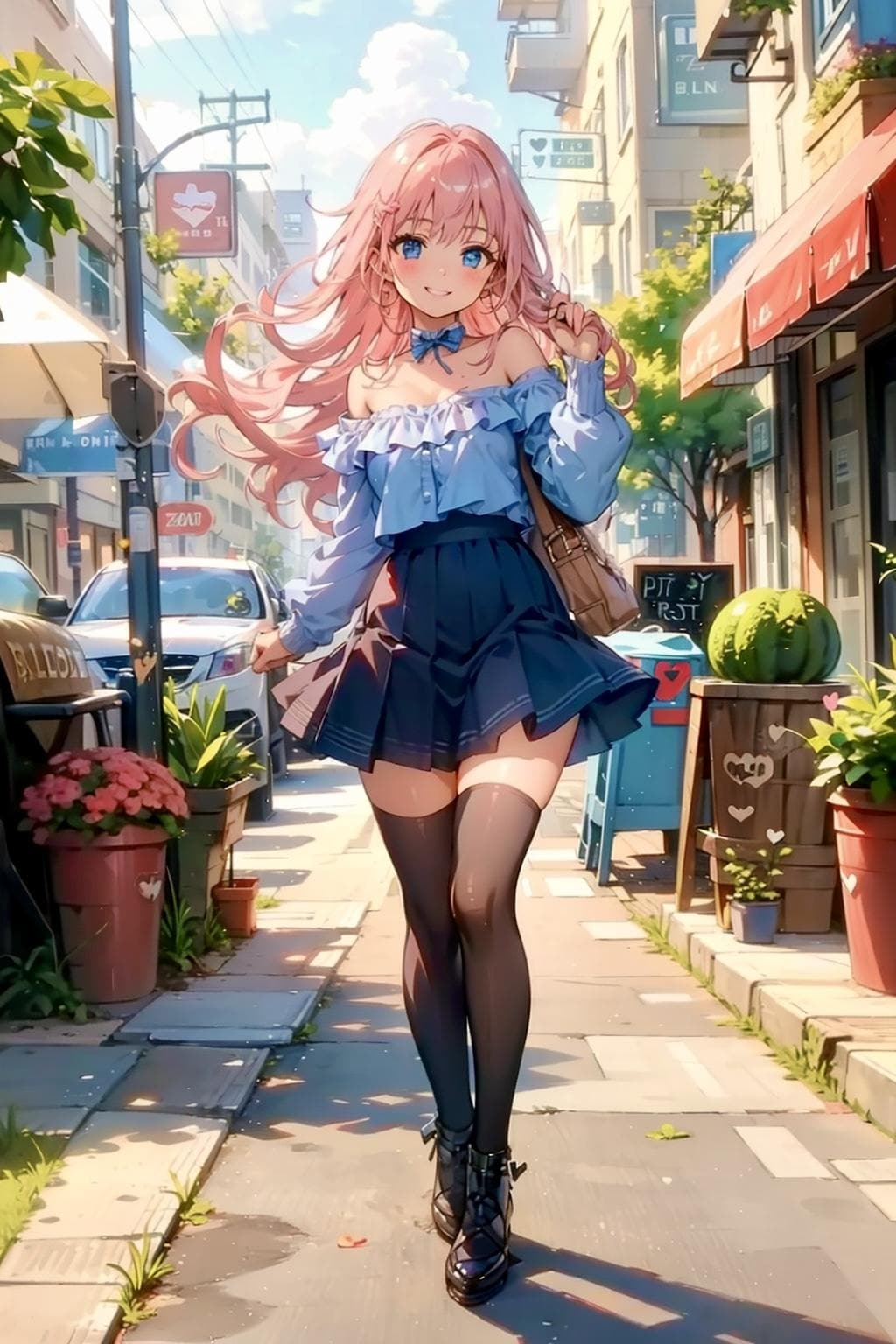 街中美少女