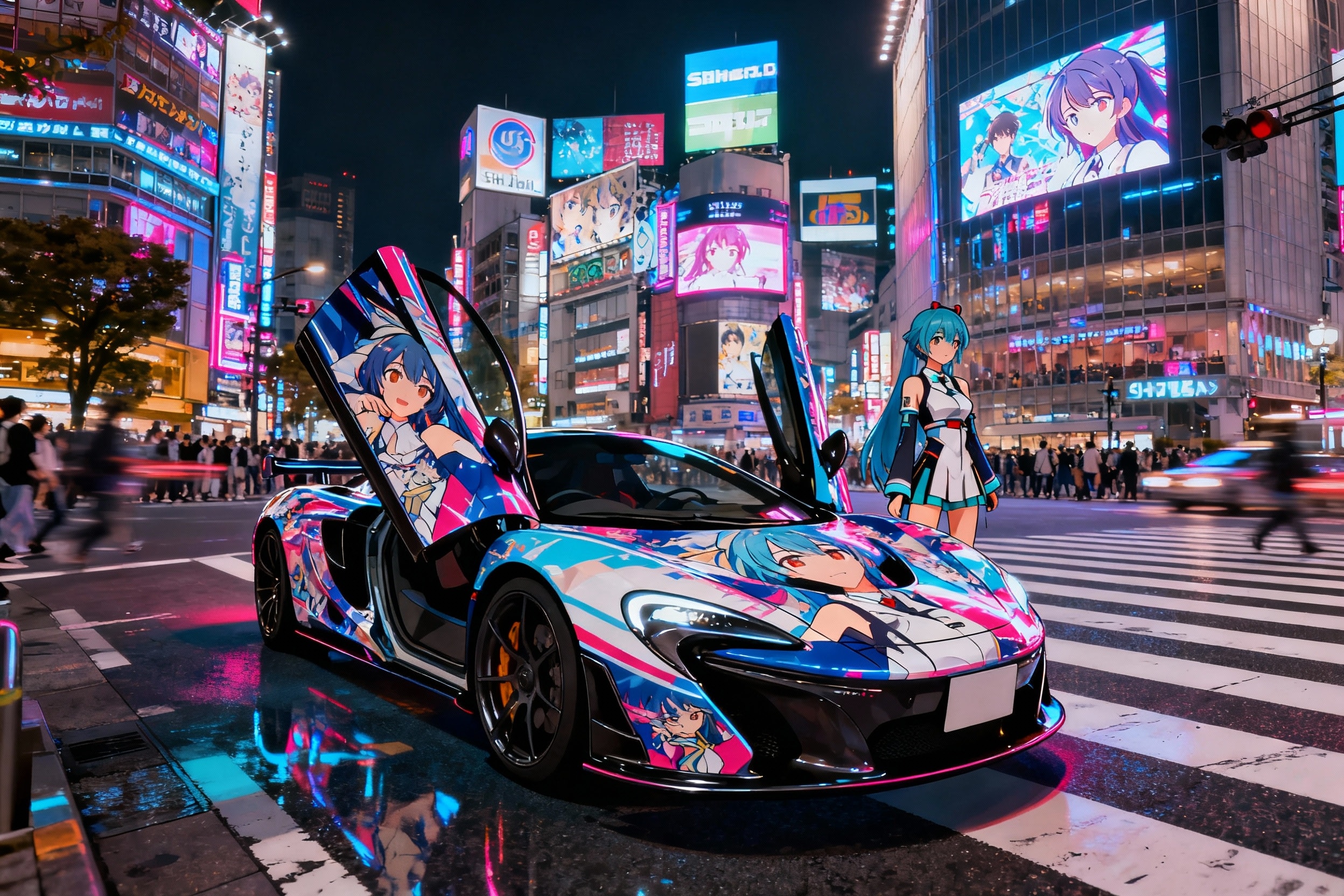 ちち生サンプルプロンプトで痛車生成 | の人気AIイラスト・グラビア