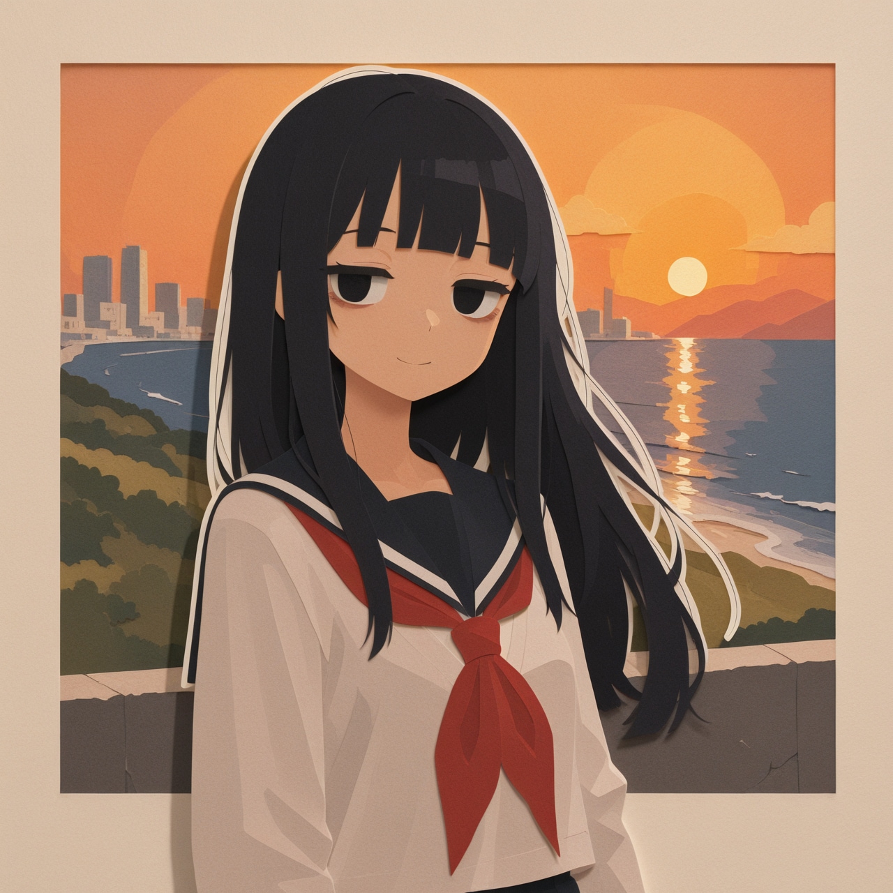 夕暮れ