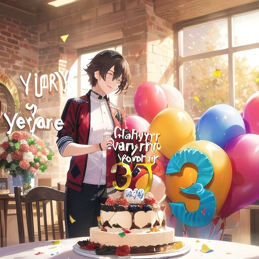 ちちぷい３周年おめでとうございます！-V4B | の人気AIイラスト・グラビア