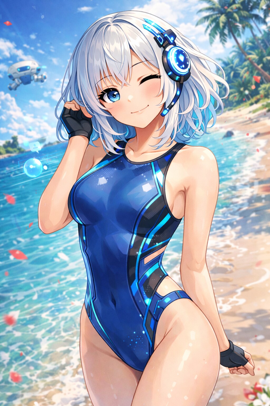 季節外れの競泳水着