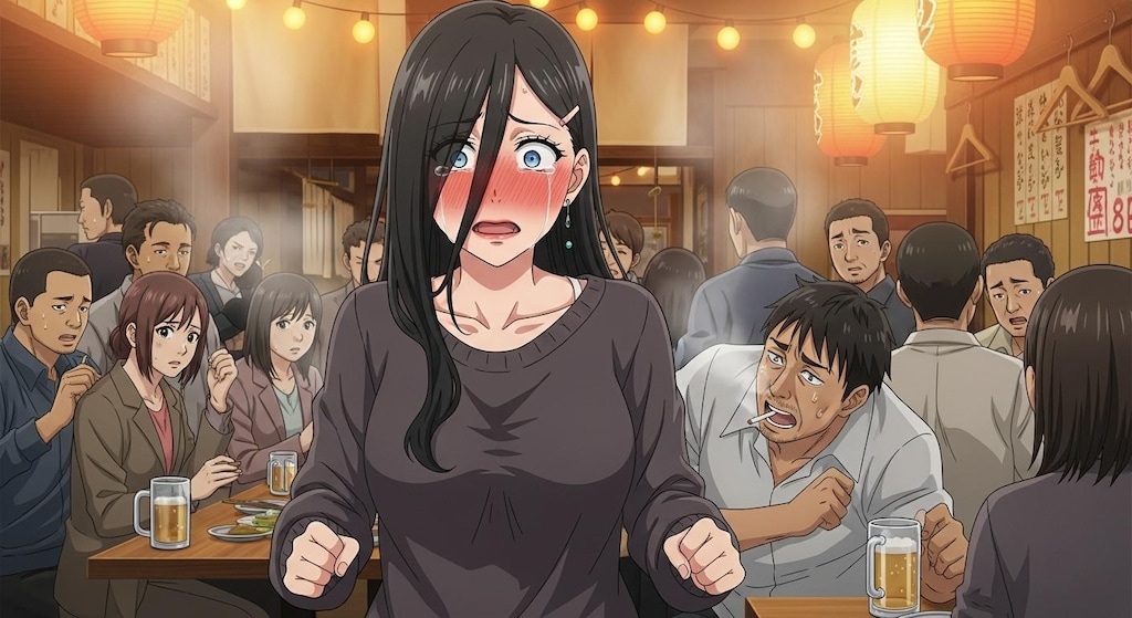 不適切な場所でとても不名誉な発言をされた女性