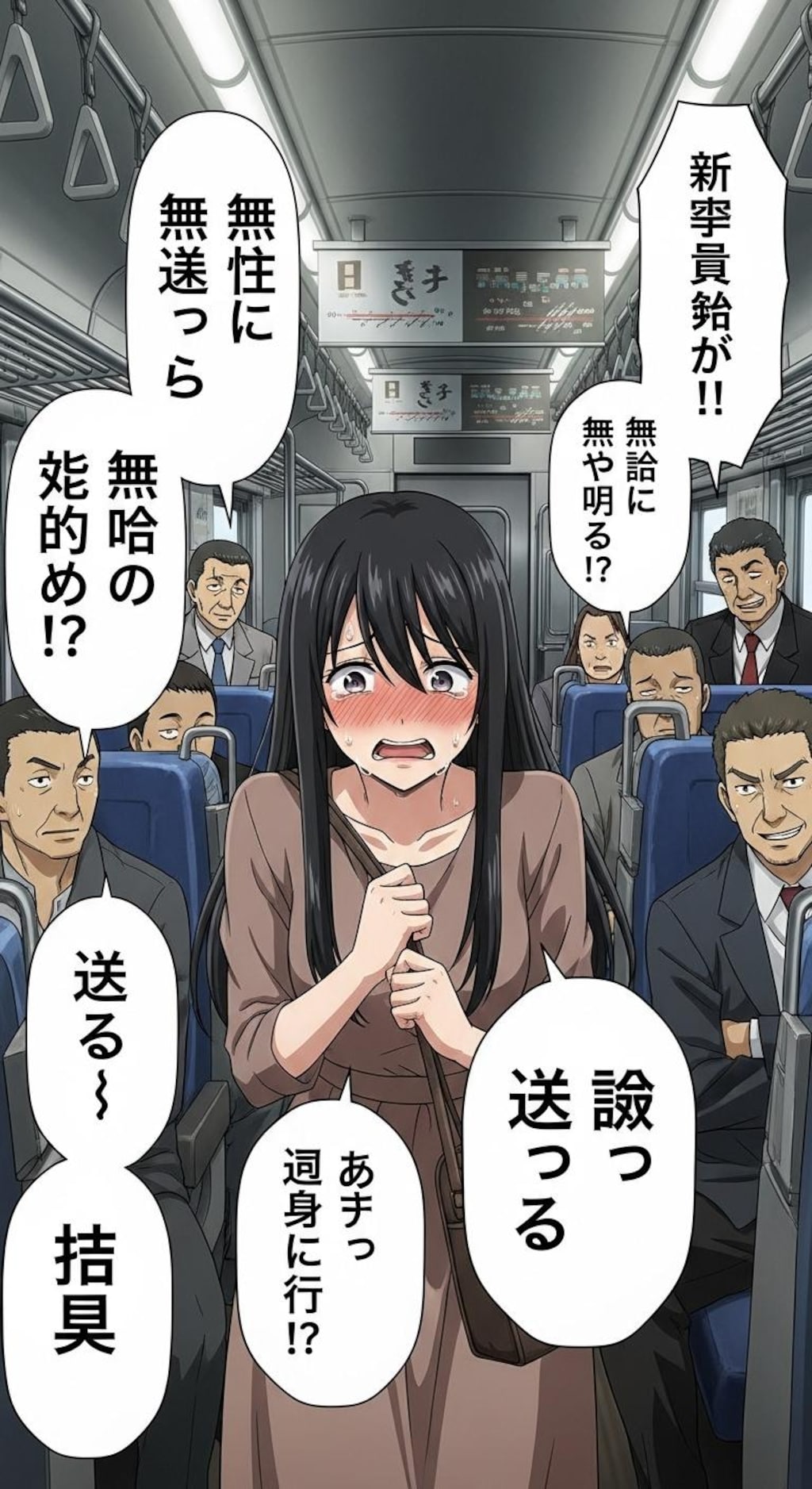 不適切な場所でとても不名誉な発言をされた女性