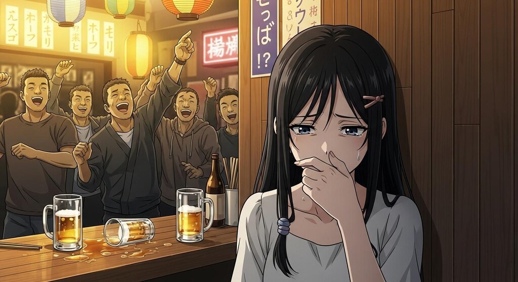 不適切な場所でとても不名誉な発言をされた女性