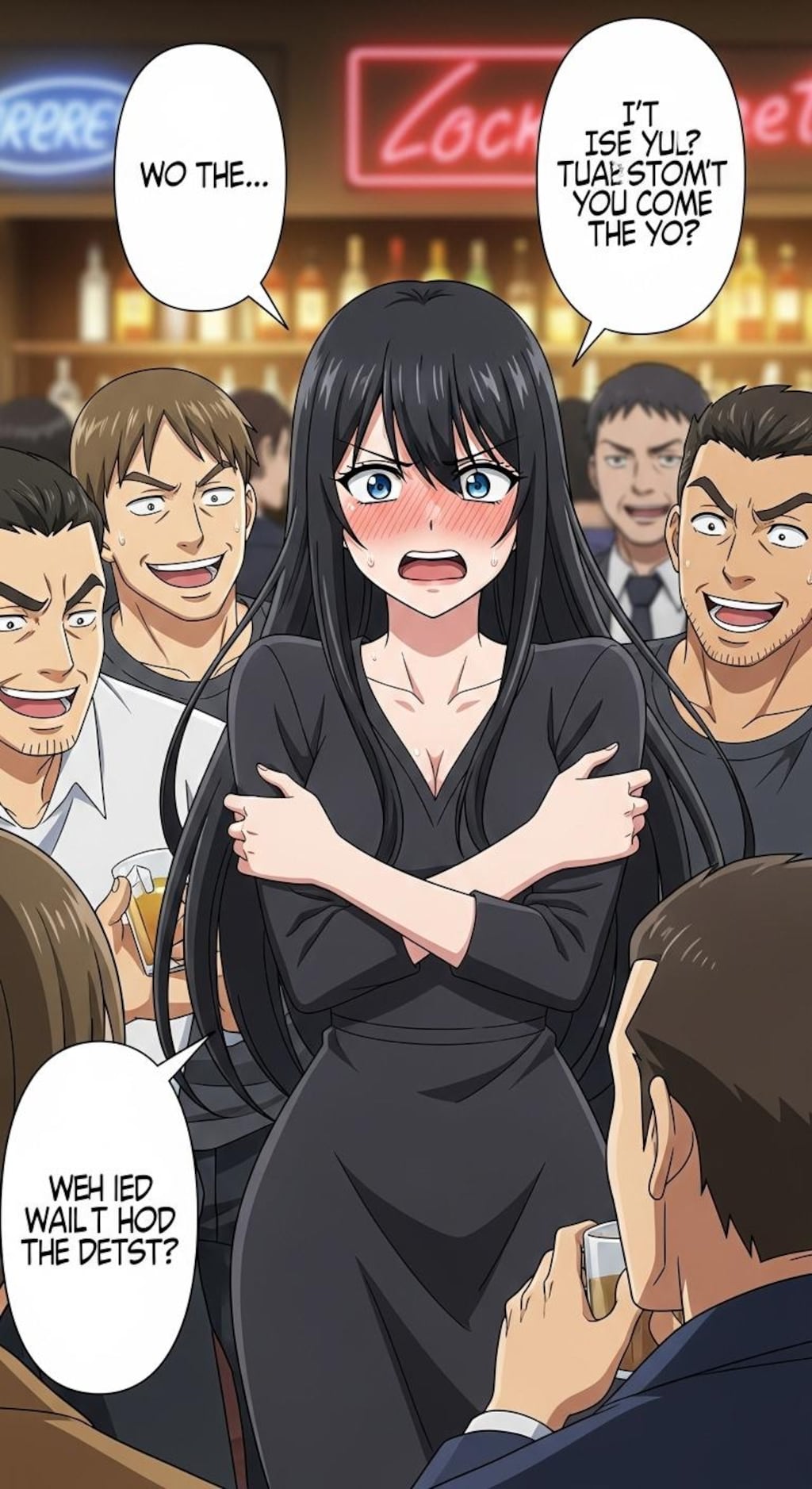 不適切な場所でとても不名誉な発言をされた女性