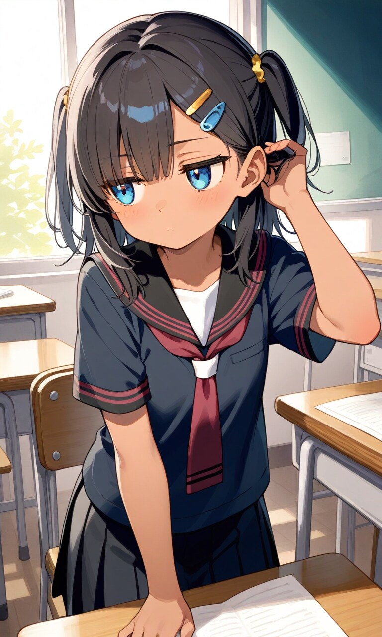 あんまり見ないでよ・・・これで大丈夫かな？