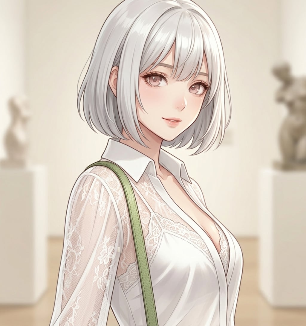 今日は白コーデ