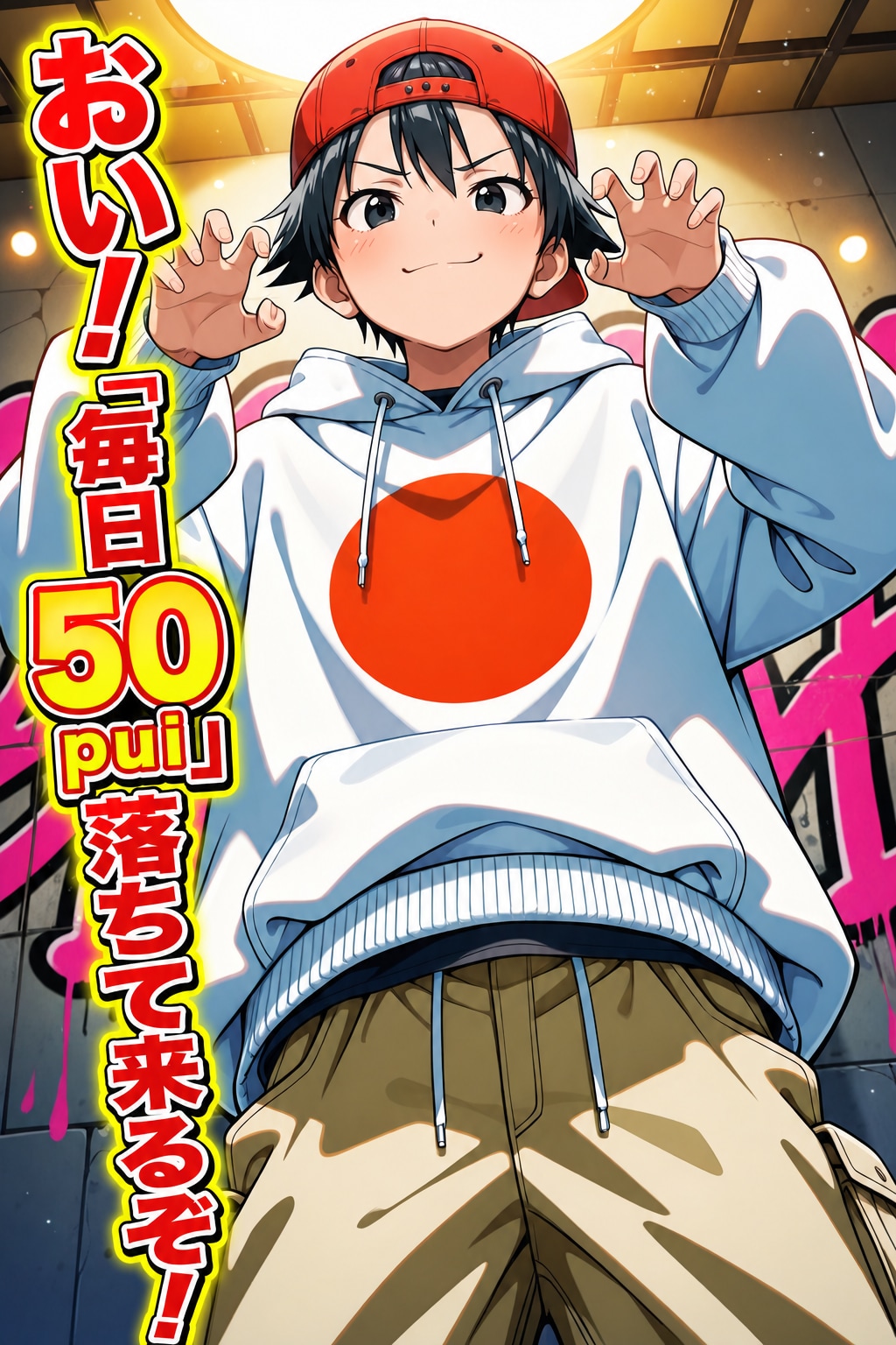 おい!「毎日50pui」落ちて来るぞ！