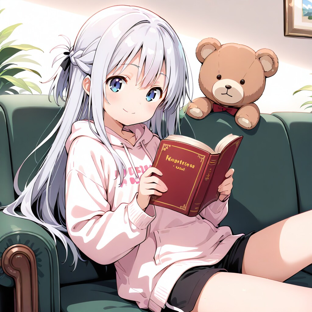 読書銀髪ちゃん