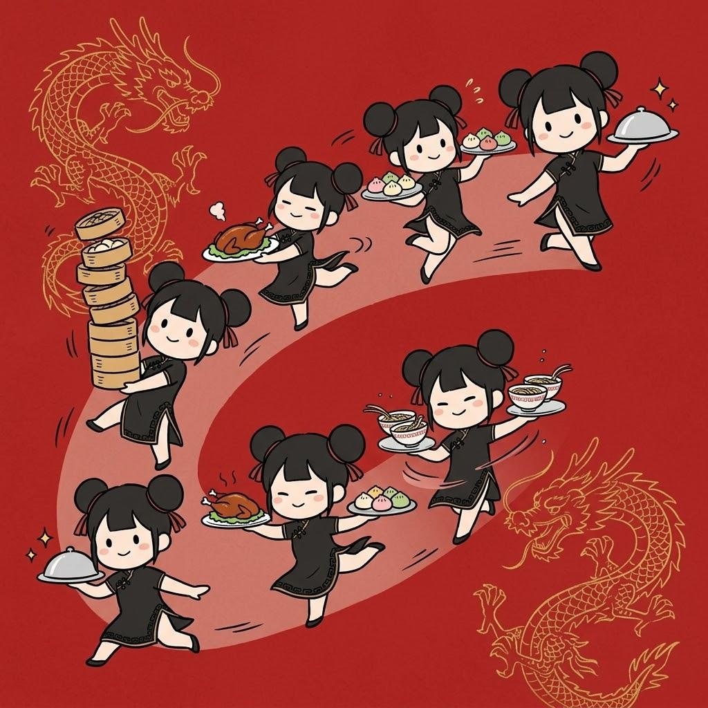 チャイナドレスの人