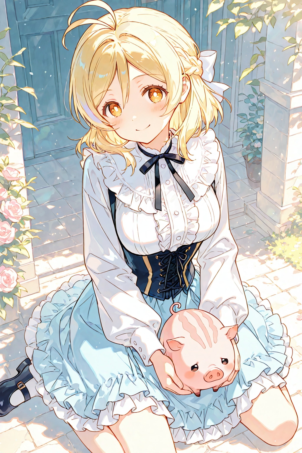 豚さんと女の子