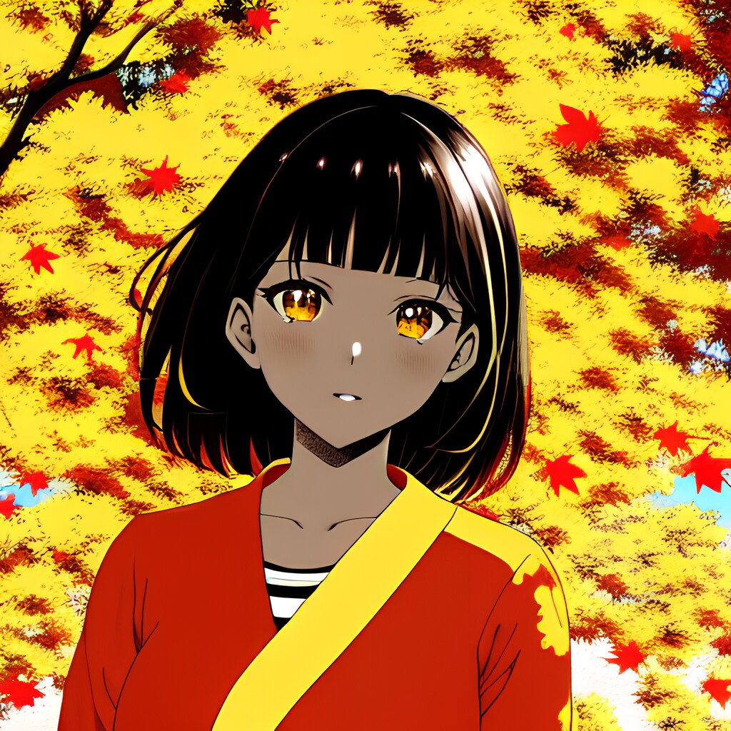 赤と黄色の秋風とともに