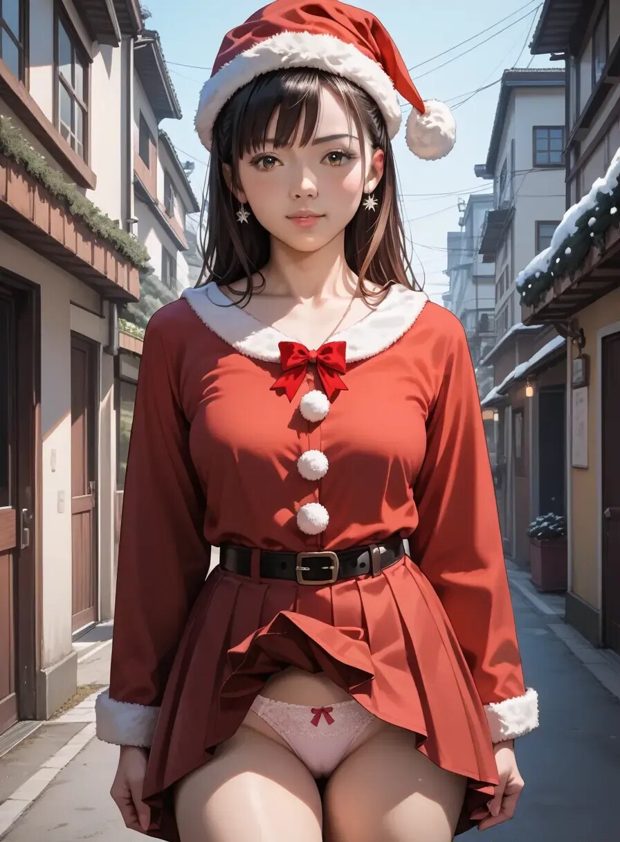 彼女にサンタコスさせてみた