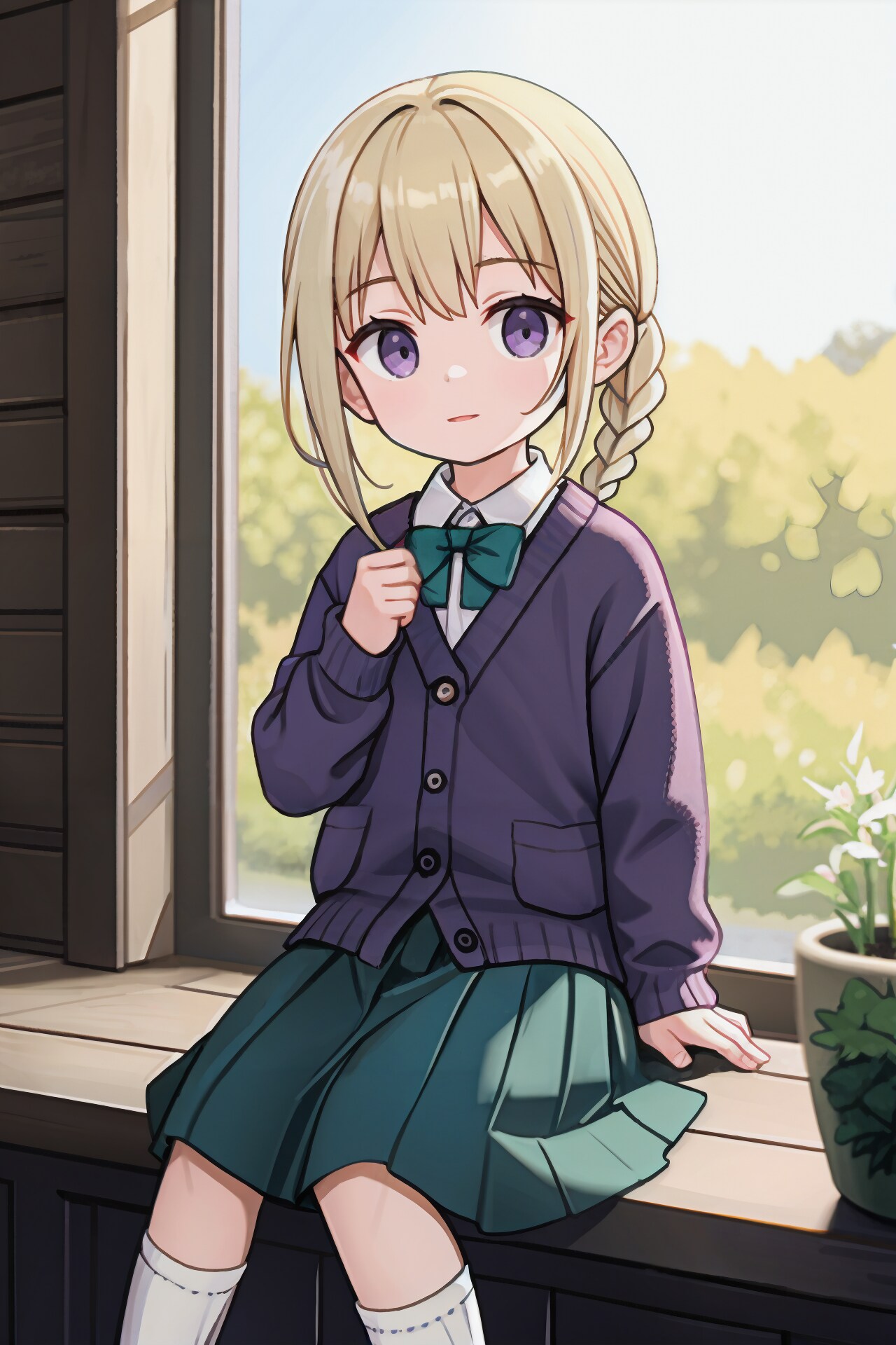窓辺で日向ぼっこ