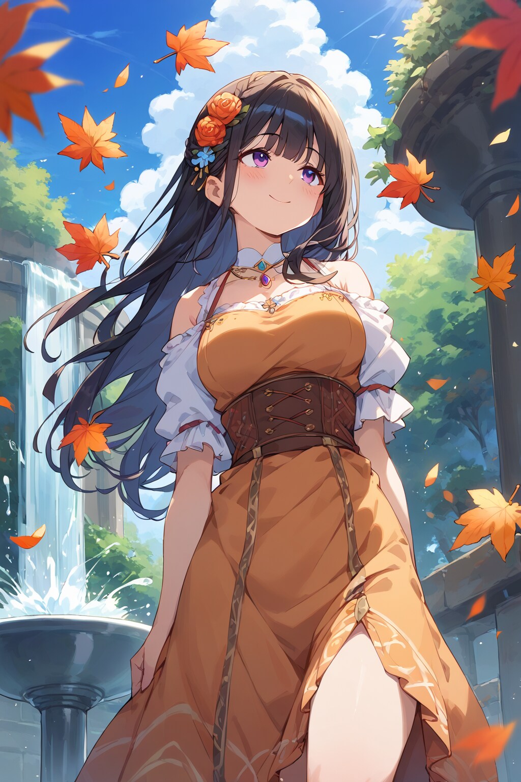 落ち葉がひらひら