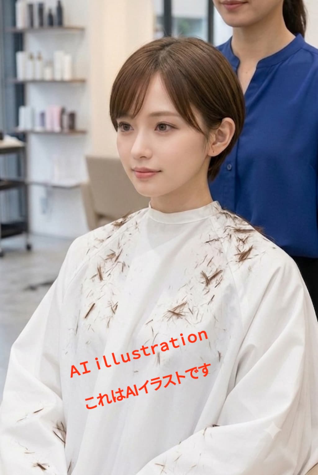 初恋の子に言われるまま、 あの大人びたクールな子まで髪を切っていたとしたら── 泣き出すことはなくても、心のどこかは揺れていたのかもしれない。