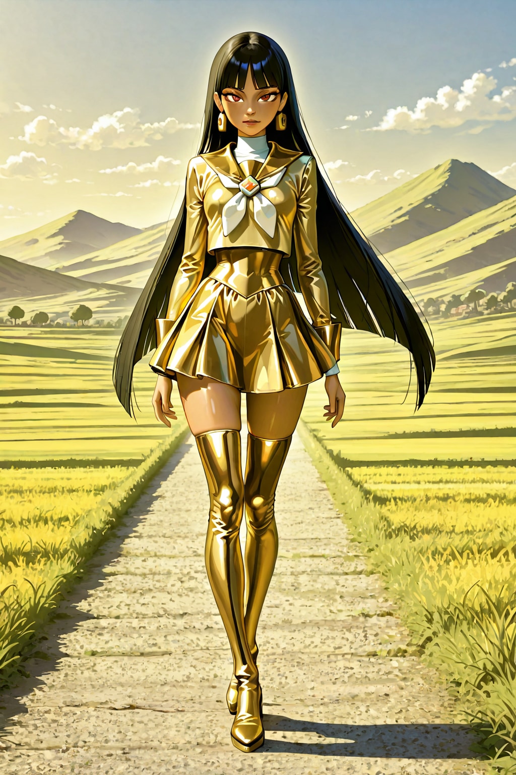 金色のセーラー服