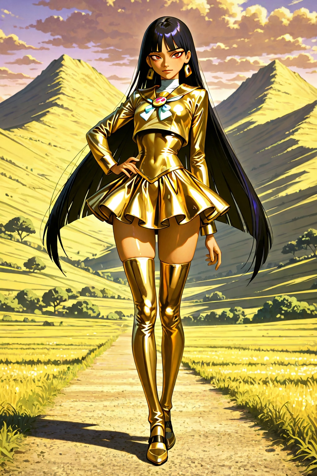 金色のセーラー服