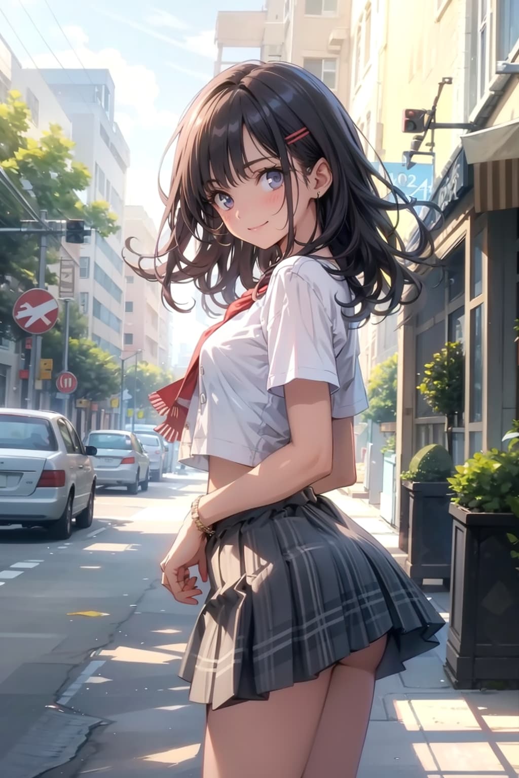 彼女の「最初のアプローチ」 | の人気AIイラスト・グラビア