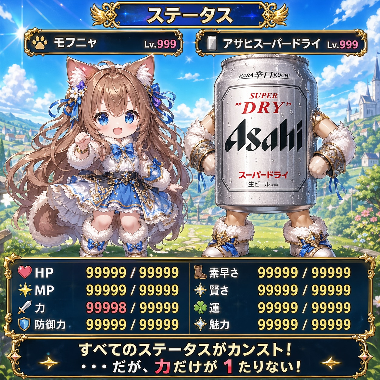 最強のビール缶と小さな女の子 | の人気AIイラスト・グラビア