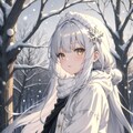 雪と女の子 9枚目