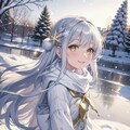 雪と女の子 3枚目