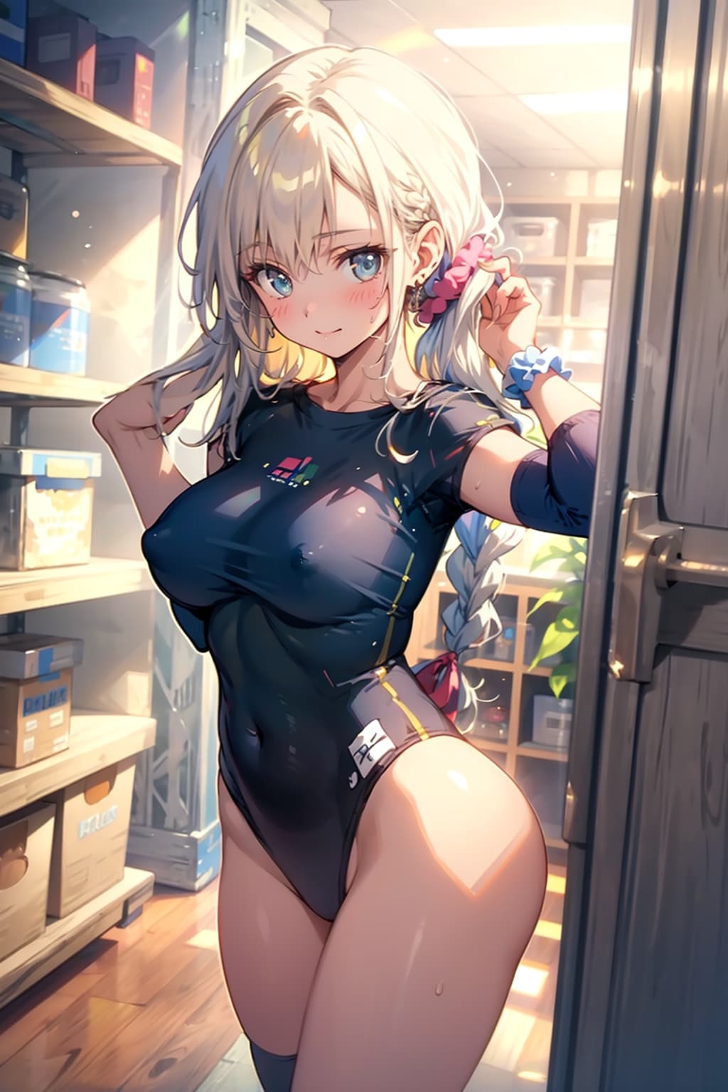 今、ストレッチしていたの