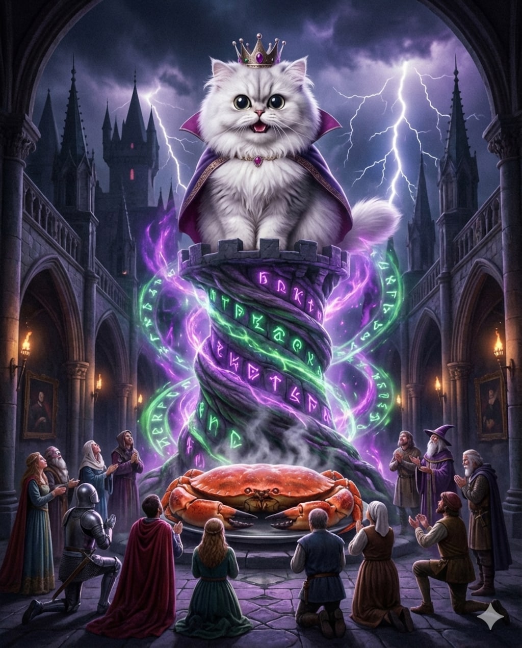 あくやくでも かにをくえるんだな…ニャハハ