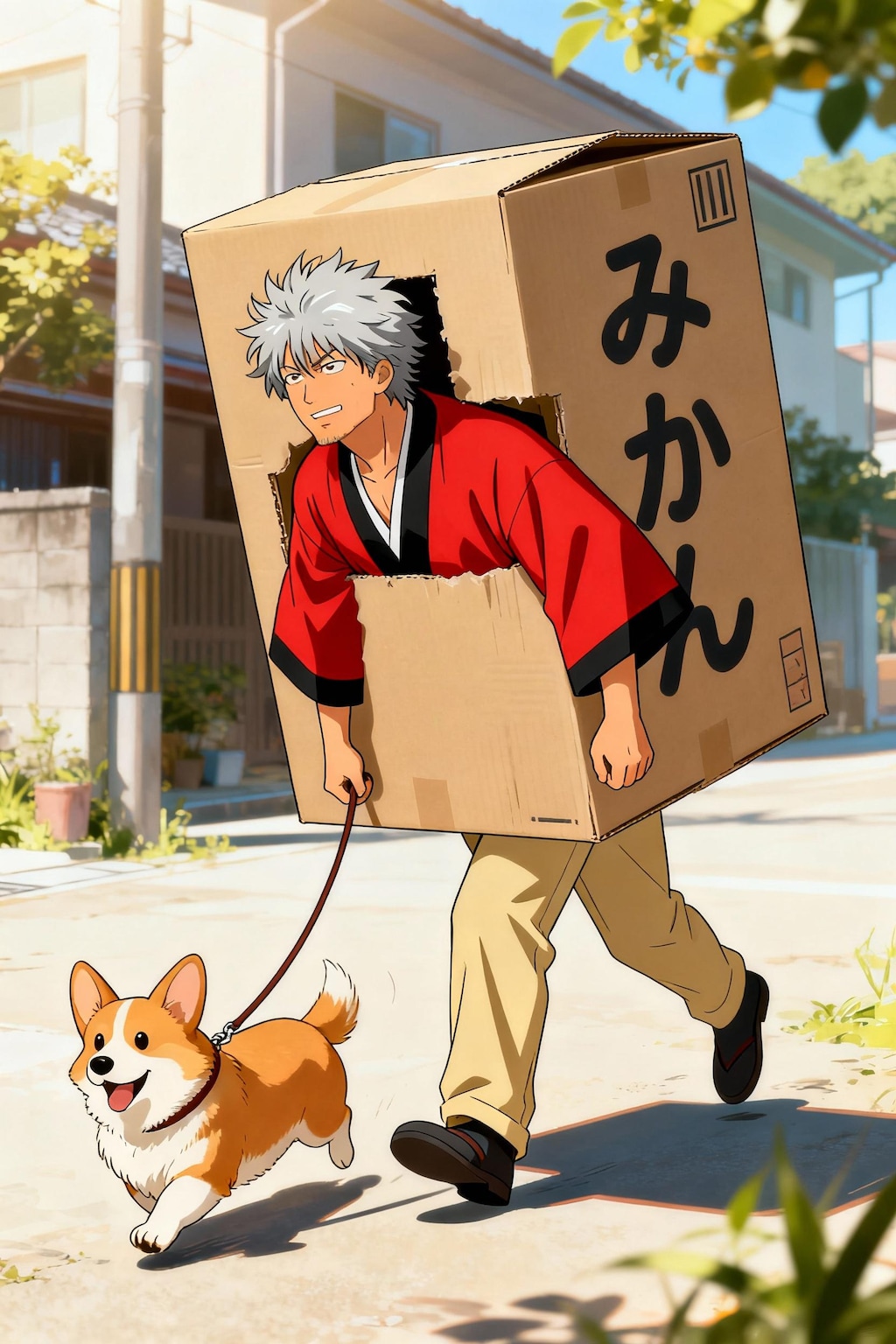 マダオとコーギー